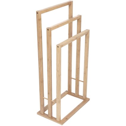Mexen Bamboo, suport pentru prosoape din bambus cu 3 rânduri, bambus natural, 701342-00