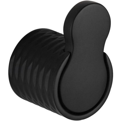 Mexen Base, suport pentru prosoape, 1 cârlig, negru mat, 7088235-70