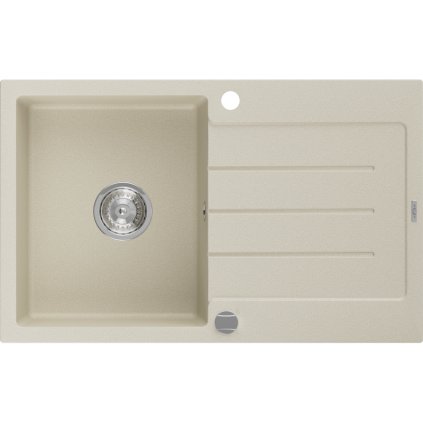 Mexen Bruno - chiuveta granit 79,5x49,5cm, 1 camera, bej, 6513791010-69