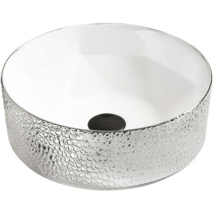 Mexen CLARISA, chiuveta blat 41x41 cm, alb-argintiu, 22074154