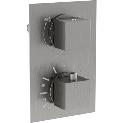 Mexen CUBE - Baterie de duș ascunsă cu 2 ieșiri, grafit, 77502-66
