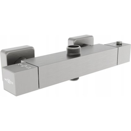 Baterie termostatica Mexen CUBE cu racord superior, grafit, 77250-66
