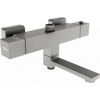 Robinet termostatic pentru baie/dus Mexen CUBE, grafit, 77910-66