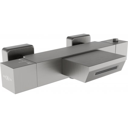 Mexen Cube, robinet termostatic pentru baie, grafit, 77360-66