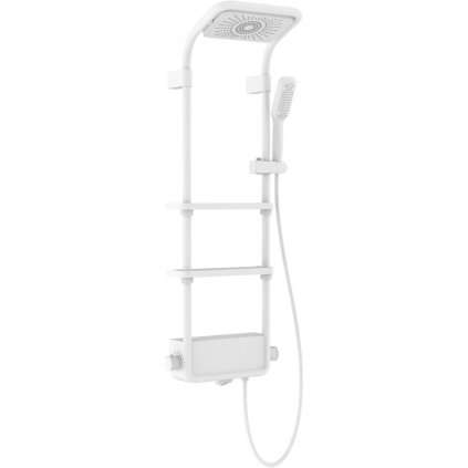 Mexen Dazz, set de dus cu manual si cap de ploaie, alb, 78107-20