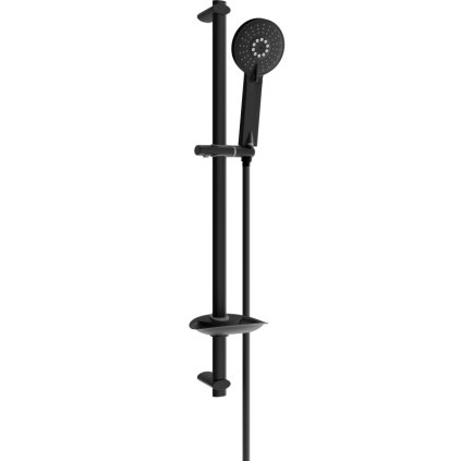 Mexen DB40, set de duș cu duș de mână și coloană, negru mat, 7785404584-70
