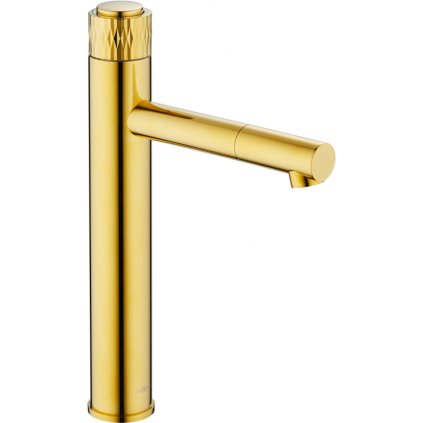 Mexen Diamond, robinet pentru chiuvetă înaltă h-292, auriu strălucitor, 71510-50