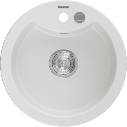 Mexen Diego - chiuveta granit 48,8x48,8cm, 1 camera, alb, 6512481000-20