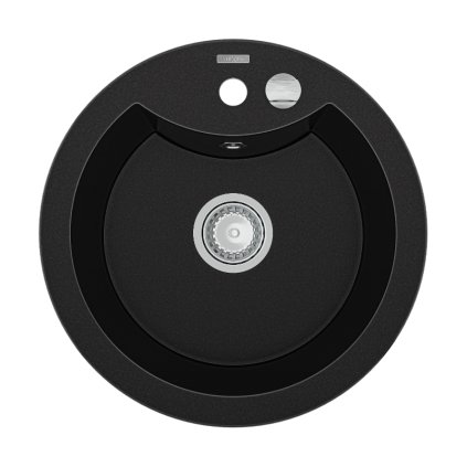 Mexen Diego - chiuveta granit 48,8x48,8cm, 1 camera, negru, 6512481000-77