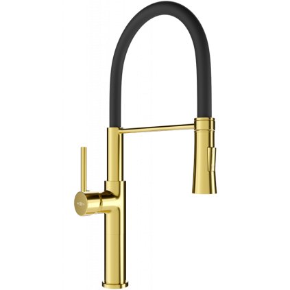 Mexen DINA - Baterie/chiuvetă înaltă, negru-aurie, 672701-57