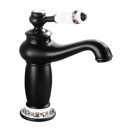 Mexen Draco, baterie pentru chiuvetă, alb-negru mat, 745400-70