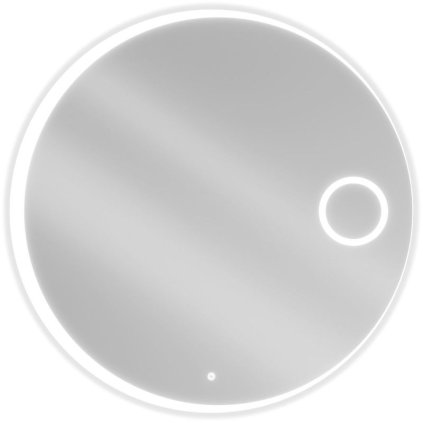 Mexen Ella, oglinda baie LED cu iluminare din spate si oglinda cosmetica 100x100 cm, 6000K, anti-aburire, 9811-100-100-611-00