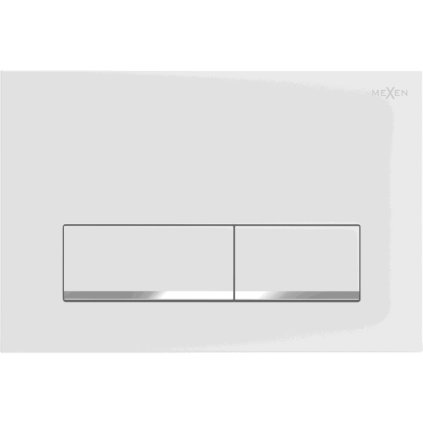 303212 mexen fenix 12 splachovacie tlacidlo pre mexen modul biela matna chromova 601220