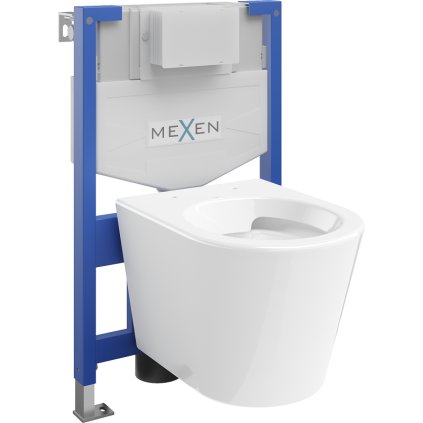Mexen Fenix XS-F, modul ascuns și toaletă suspendată Rico, alb, 6803372XX00