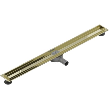 Mexen Flat 360, corp jgheab cu sifon rotativ 80 cm, auriu lucios, 1540080