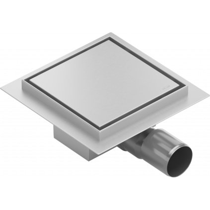 Mexen Flat scurgere de pardoseală din oțel inoxidabil 12x12 cm, 1010012
