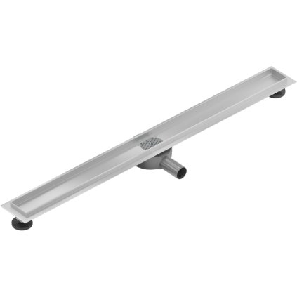 Sifon de duș Mexen plat din oțel inoxidabil 100 cm cu sifon rotativ la 360° - corp de scurgere fără capac, oțel inoxidabil, 1040100