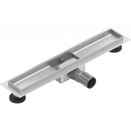 Canal de duș Mexen Flat din oțel inoxidabil 60 cm - corp canal fără capac, 1015060