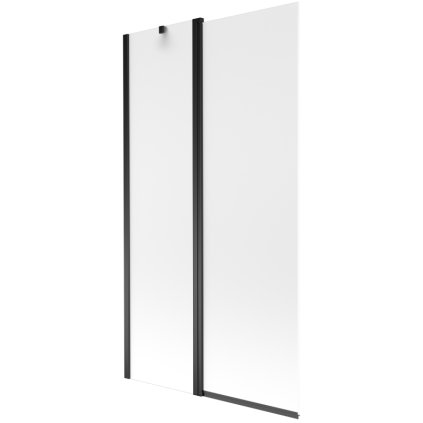 Mexen Flip, paravan de baie cu 1 aripă 100 x 150 cm, sticlă mată 6 mm, profil negru, 894-100-101-70-30