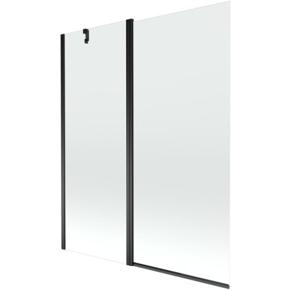 Mexen Flip, paravan de baie cu 1 aripă 140 x 150 cm, sticlă transparentă de 6 mm, profil negru, 894-140-101-70-00