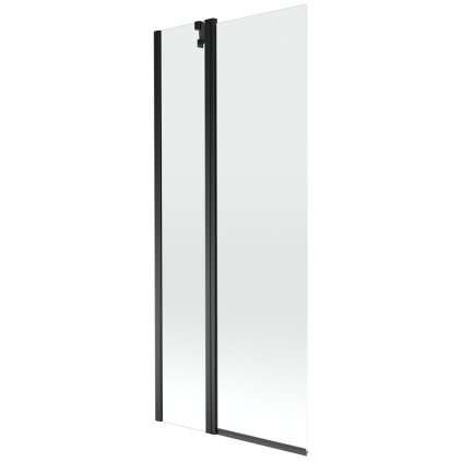 Mexen Flip, paravan de baie cu 1 aripă 80 x 150 cm, sticlă transparentă de 6 mm, profil negru, 894-080-101-70-00