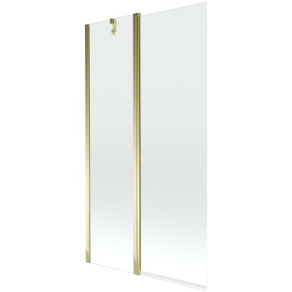 Mexen Flip, paravan de baie 1 aripă 100 x 150 cm, aripă rotativă, sticlă transparentă de 6 mm, profil auriu, 894-100-101-50-00