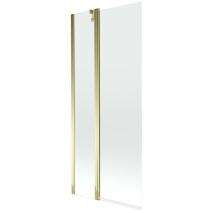 Mexen Flip, paravan de baie 1 aripă 80 x 150 cm, aripă rotativă, sticlă transparentă de 6 mm, profil auriu, 894-080-101-50-00