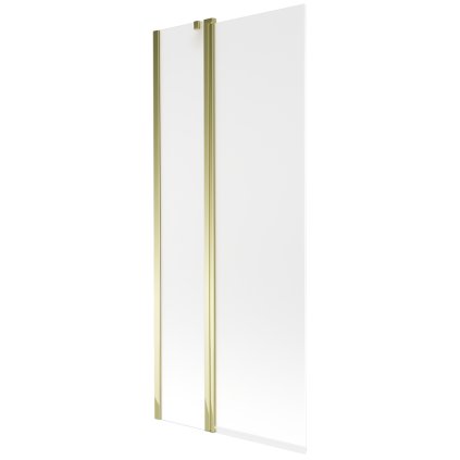 Mexen Flip, paravan de baie 1 aripă 80 x 150 cm, aripă rotativă, sticlă mată 6 mm, profil auriu, 894-080-101-50-30