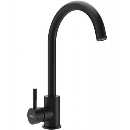 Mexen Foggia, baterie pentru chiuvetă înaltă, negru mat, 671800-70