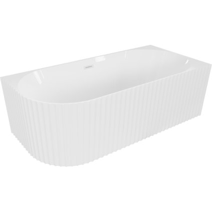 511420 mexen gia volne stojaca rohova vana drazkovana prava 150 x 75 cm biela leskla biely prepad 52701507500p 20