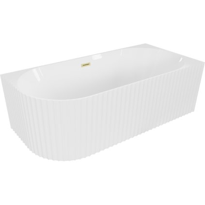 511426 3 mexen gia volne stojaca rohova vana drazkovana prava 150 x 75 cm biela leskla zlaty matny prepad 52701507500p 55