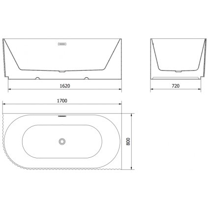 511546 3 mexen gia volne stojaca rohova vana drazkovana prava 170 x 80 cm cierna matna zlaty matny prepad 52701708001p 55