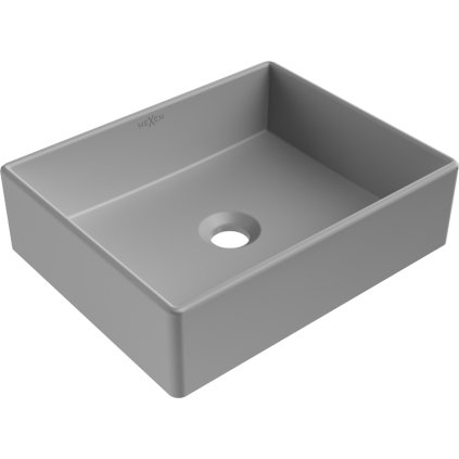 Mexen Goya, chiuveta blat 40 x 32 cm, gri deschis mat, 22184061