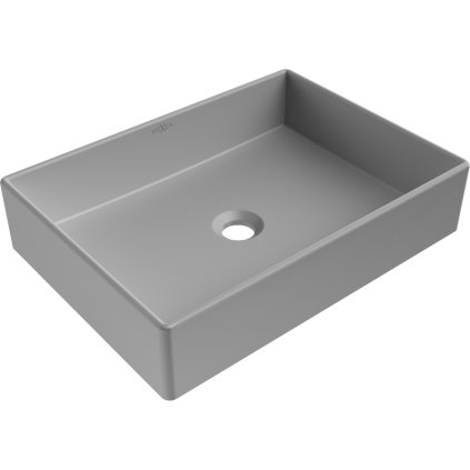 Mexen Goya, chiuveta blat 51 x 37 cm, gri deschis mat, 22185061