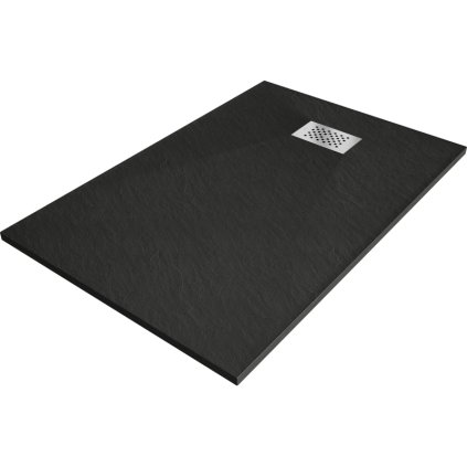 366732 mexen hugo obdlznikova sprchova vanicka smc 120 x 70 cm cierna ocelova krytka 42707012 x
