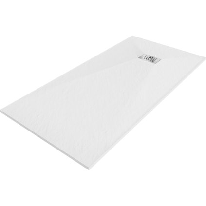 Mexen Hugo, cadă de duș dreptunghiulară SMC 170 x 80 cm, alb, capac din oțel, 42108017-X