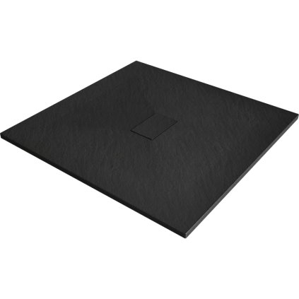 Mexen Hugo, cadă de duș pătrată SMC 100 x 100 cm, negru mat, 42701010