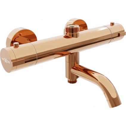 Robinet termostatic pentru baie/dus Mexen KAI, auriu roz, 77900-60