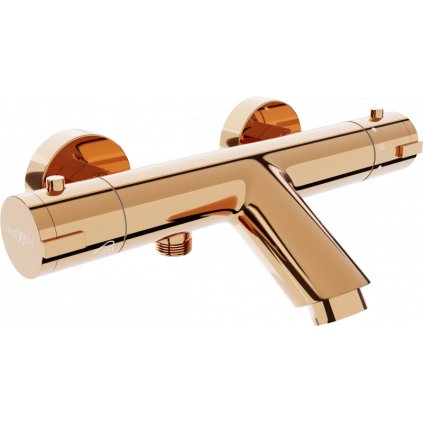 Mexen KAI, robinet termostatic pentru baie, auriu roz, 77300-60
