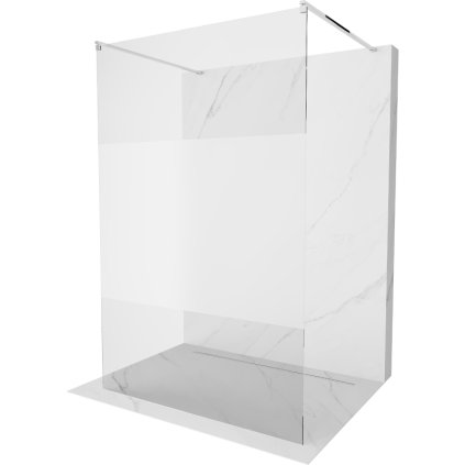 193905 1 mexen kioto priechodna sprchova zastena 100 x 200 cm 8mm sklo cire namraza 2x chromova stabilizacna rozpera 800 100 002 01 35
