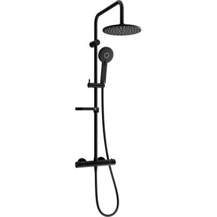 Set de duș Mexen KX40 cu robinet termostatic Kai, negru, 771504091-70