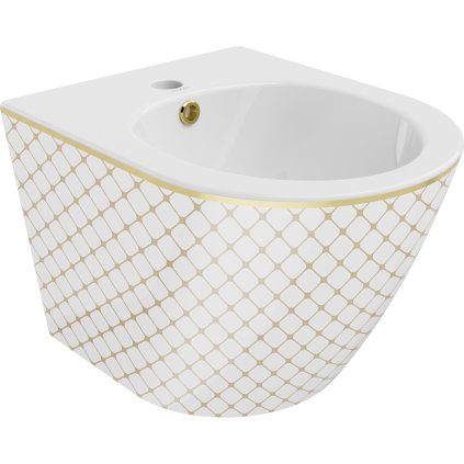 229491 1 mexen lena zavesny bidet 480x370x325 mm biela zlaty vzor 35224809