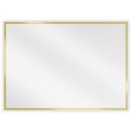 Mexen Loft, oglinda baie dreptunghiulara 70 x 50 cm, culoare rama auriu lucios, 9852-070-050-000-50
