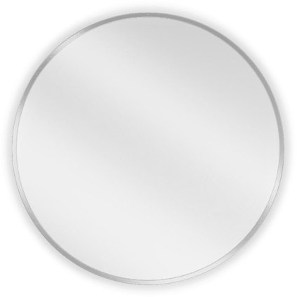 Mexen Loft, oglinda baie rotunda 60 cm, culoare rama otel periat, 9850-060-060-000-10