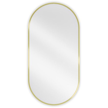 314300 5 mexen loft ovalne kupelnove zrkadlo 100 x 50 cm farba ramu zlata leskla 9851 100 050 000 50