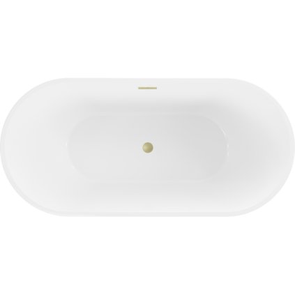 477008 mexen luna volne stojaca vana 150 x 75 cm biela zlaty matny prepad 52031507500 55