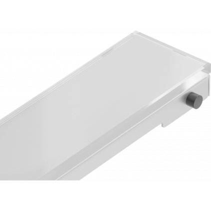 Mexen MGW capac pentru jgheab din oțel inoxidabil 80 cm, sticlă albă, 1027080