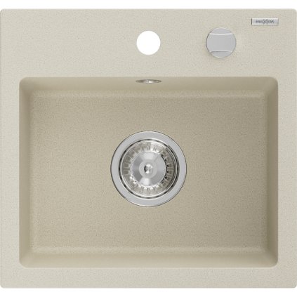 Mexen Milo - chiuveta granit 43,5x41,0cm, 1 camera, bej, 6505441000-69