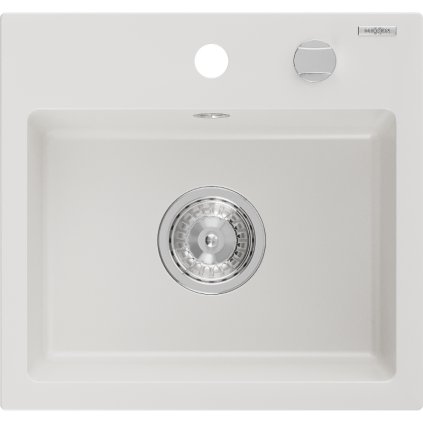 Mexen Milo - chiuveta granit 43,5x41,0cm, 1 camera, alb, 6505441000-20