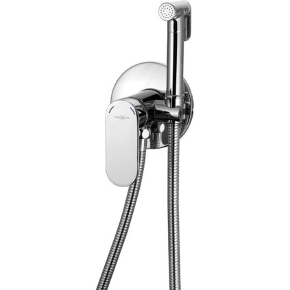 Mexen Milo, baterie pentru bideu ascuns cu spray manual, crom, 7599350-00